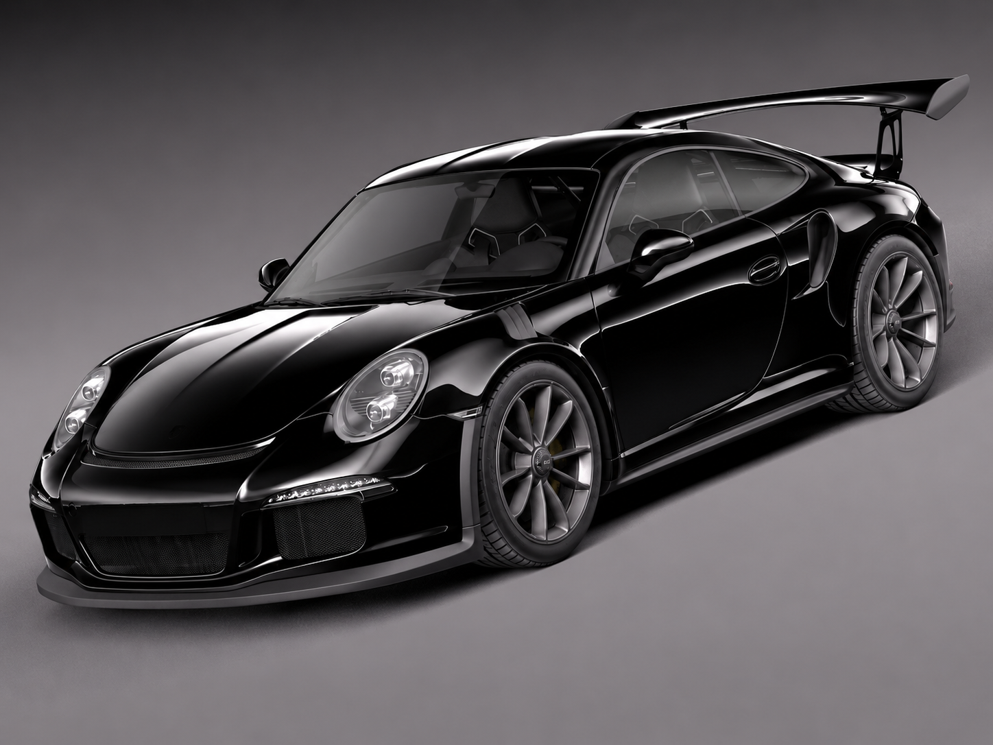 Black Porsche 911 after detailing
